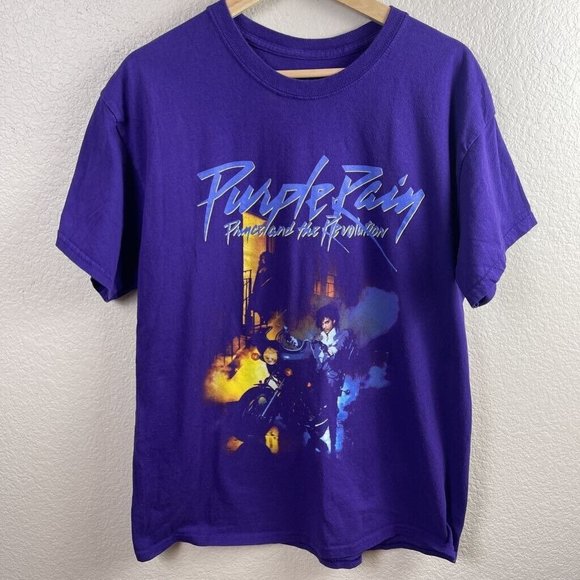 The Prince Estate Other - Purple Rain Prince And The Revolution Unisex Prince Estate Graphic T-Shirt L